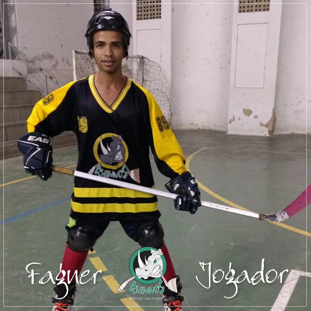 Integrante da equipe Rhinnos Hockey