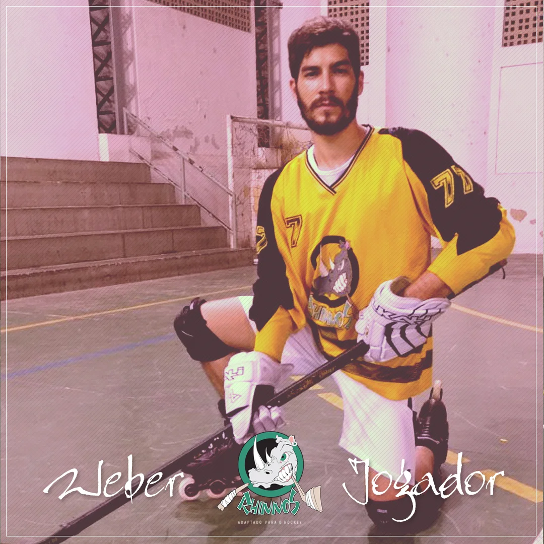 Integrante da equipe Rhinnos Hockey