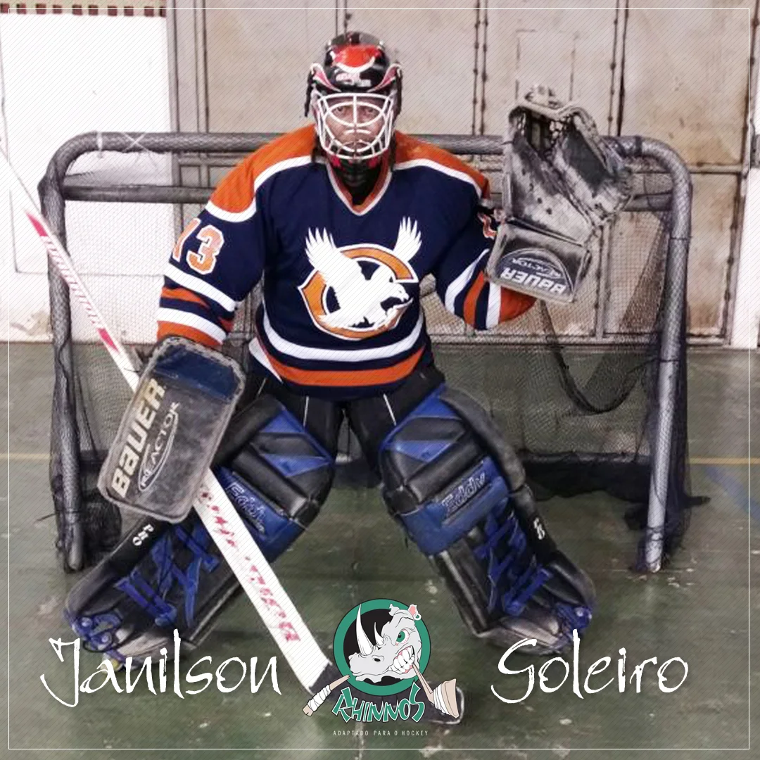 Integrante da equipe Rhinnos Hockey