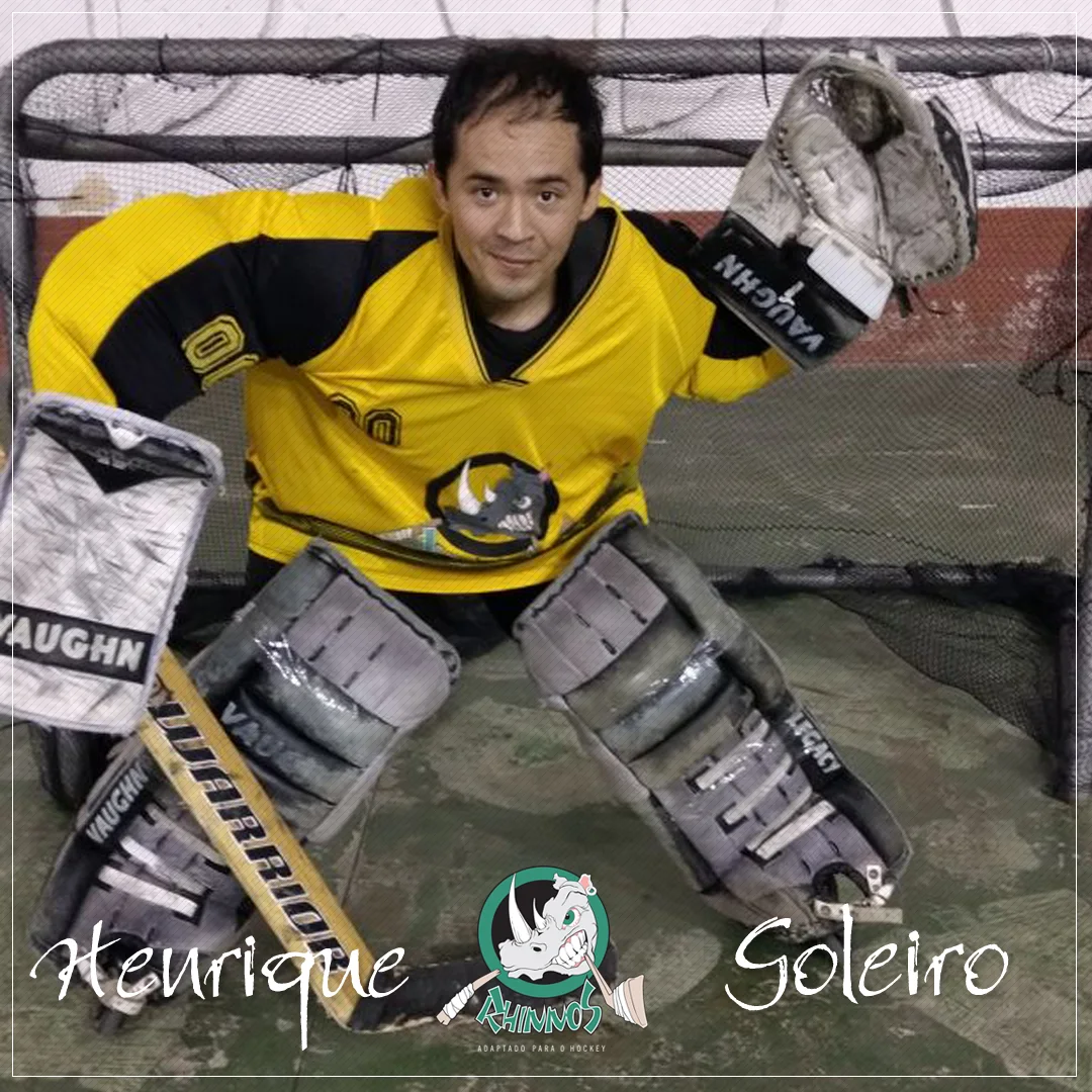 Integrante da equipe Rhinnos Hockey