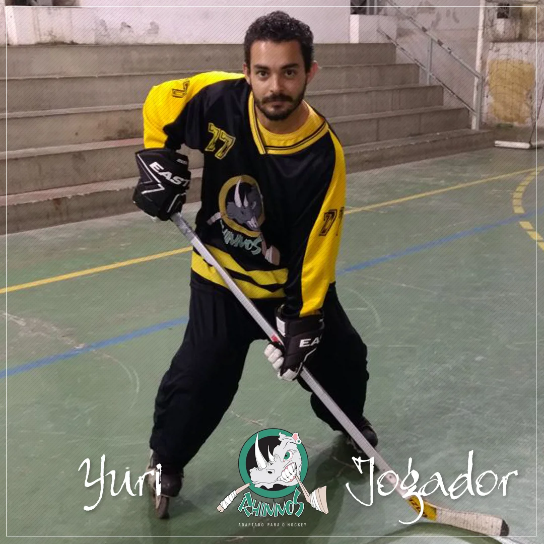 Integrante da equipe Rhinnos Hockey