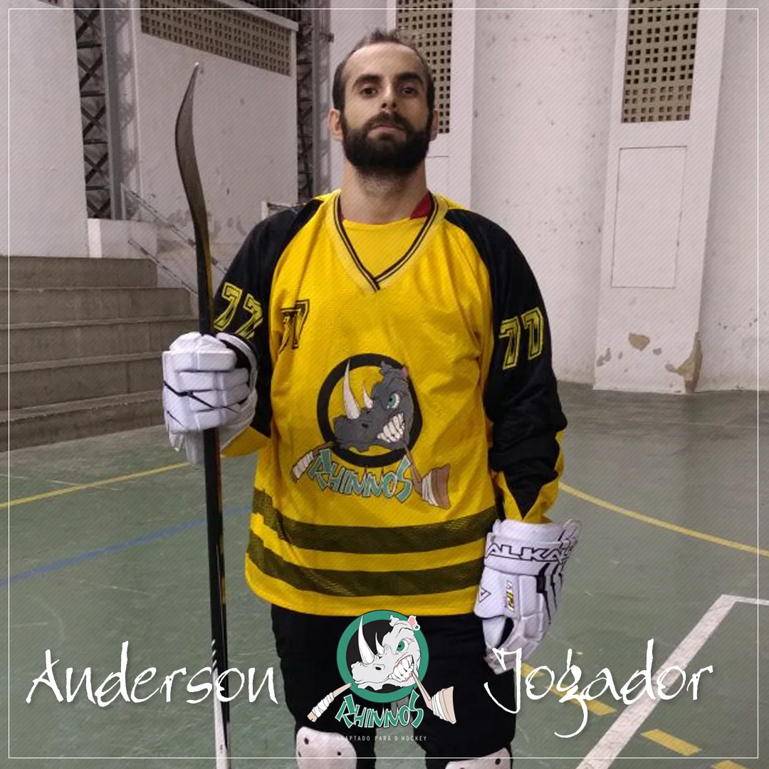 Integrante da equipe Rhinnos Hockey