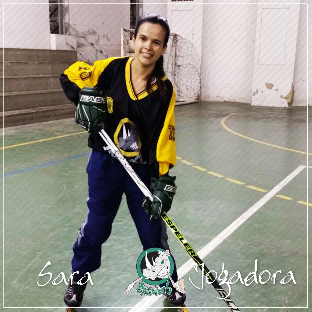Integrante da equipe Rhinnos Hockey